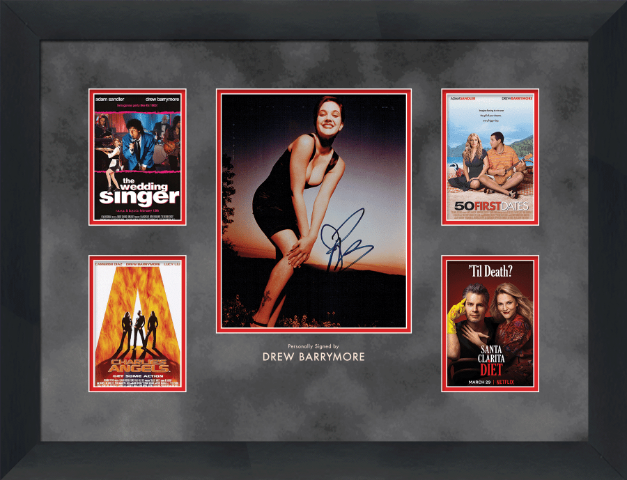 Drew Barrymore Signed Photograph Display - Memorabilia Framers Shop